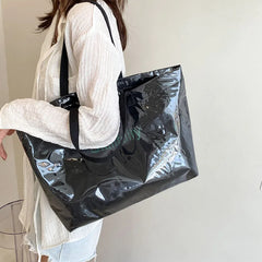 Nylon Transparent Large Capacity Women's Bag Waterproof Shoulder Bag