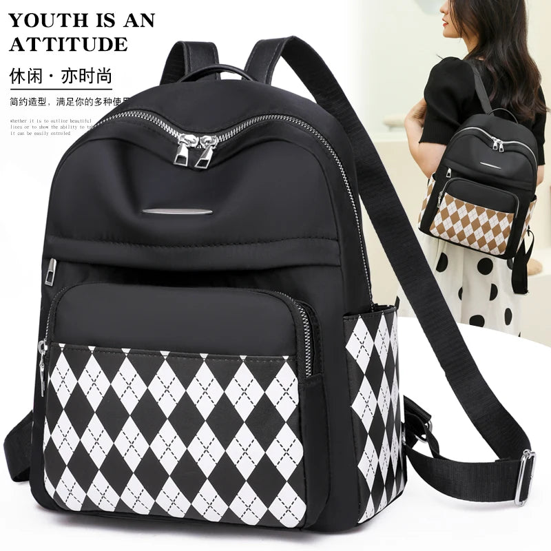 Waterproof Oxford Backpack Casual Female Bagpack