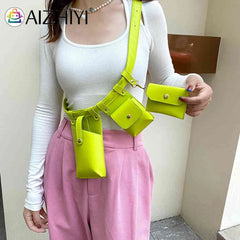 Leather Belly Bag Hip-hop Street Waist Bags