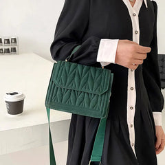 Retro Pleated Women's Shoulder Bag Crossbody Purse