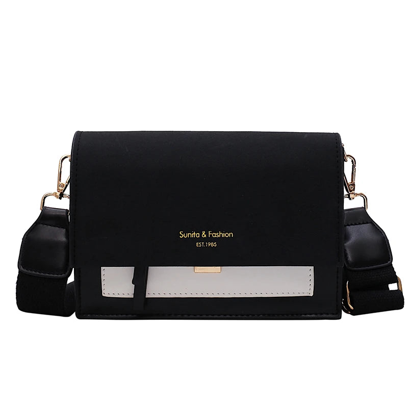 Retro Mini Crossbody Bag Ultra Fire Wide Shoulder Strap Purse