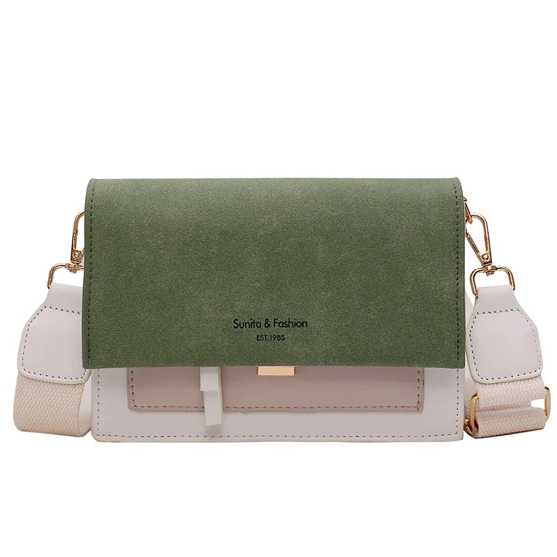 Retro Mini Crossbody Bag Ultra Fire Wide Shoulder Strap Purse