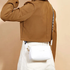 Small Shoulder Bag Women Pu Leather Wide Strap Crossbody Phone Purse Handbag