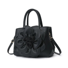Temperament Wild Lady Messenger Bag Autumn Winter PU Flower Handbag