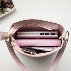 Retro Casual Small Fresh Square Bag For Girls Pink Bolsas
