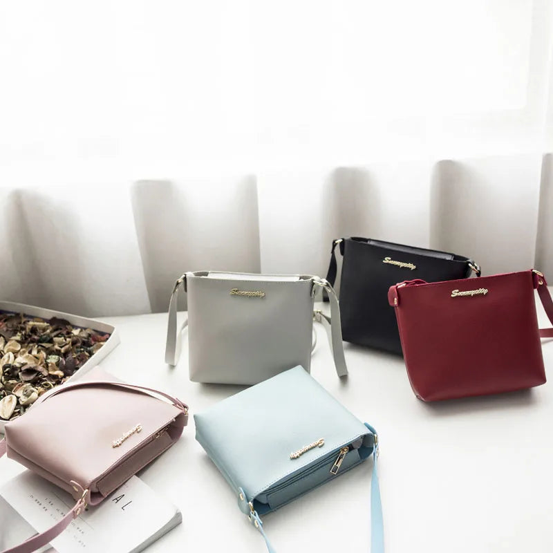 Retro Casual Small Fresh Square Bag For Girls Pink Bolsas