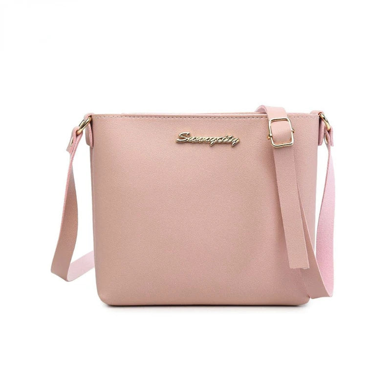 Retro Casual Small Fresh Square Bag For Girls Pink Bolsas