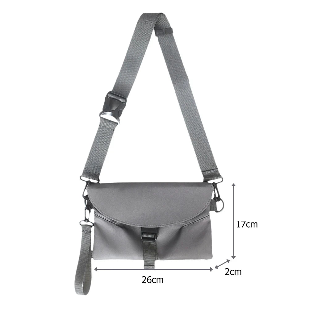 Small Nylon Crossbody Bag Lady Chain Messenger Handbag for Women