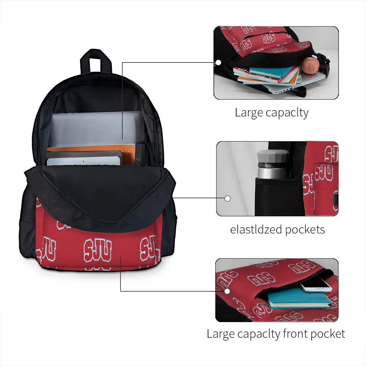 Sju Plain Backpacks for Men and Women