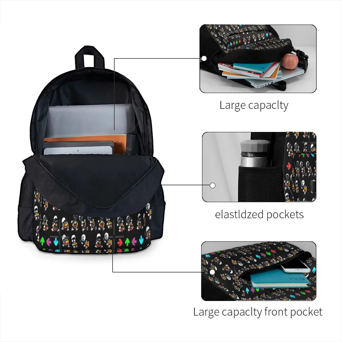 Skid & Pump FNF Backpacks School Bag Men Women Back Pack