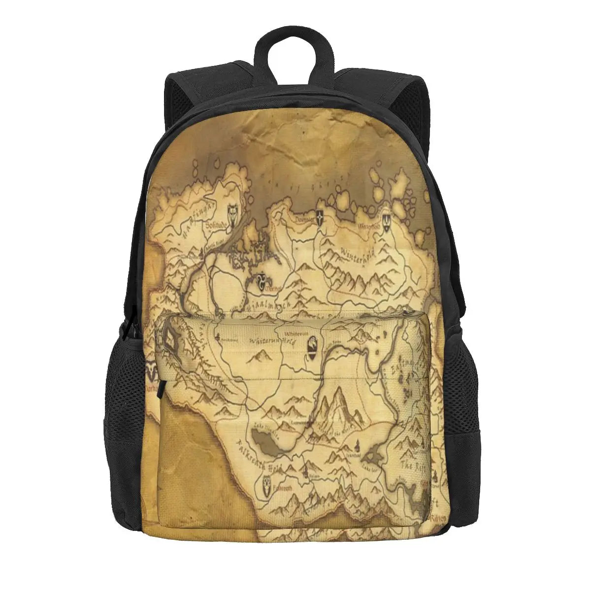 Skyrim Parchment Map Backpack for Men and Women