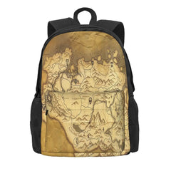 Skyrim Parchment Map Backpack for Men and Women
