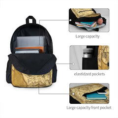 Skyrim Parchment Map Backpack for Men and Women