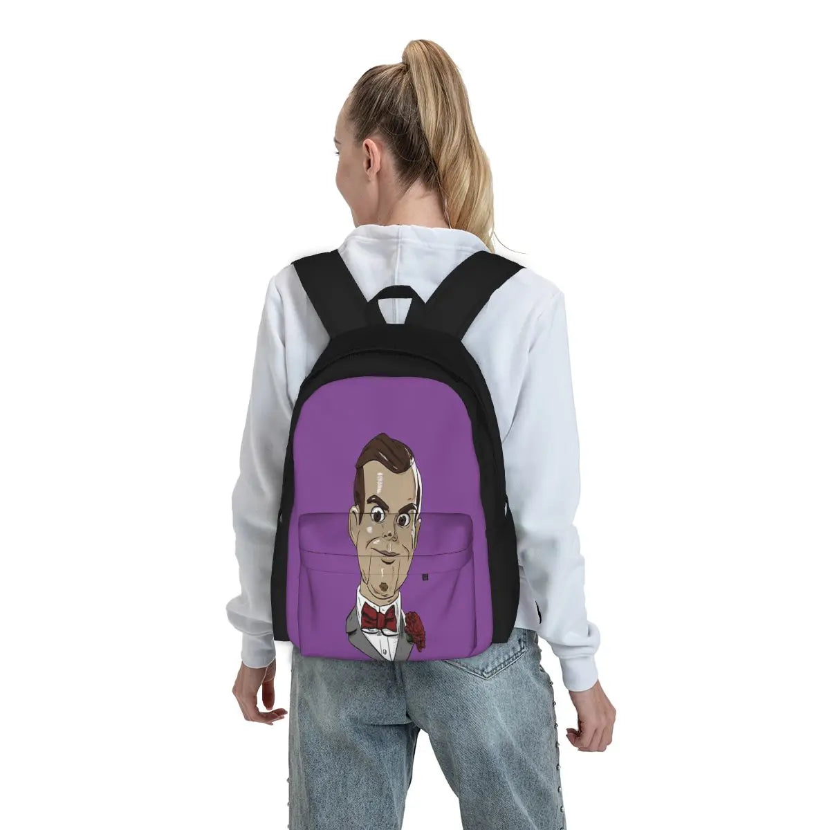 Slappy The Dummy Backpacks Men's & Women's Zipper Bag