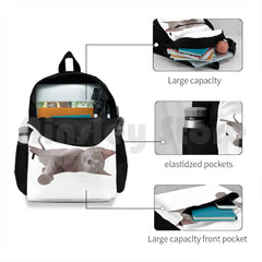 Sleepy Cat Outdoor Hiking Backpack Waterproof Camping Travel Lazy Cat
