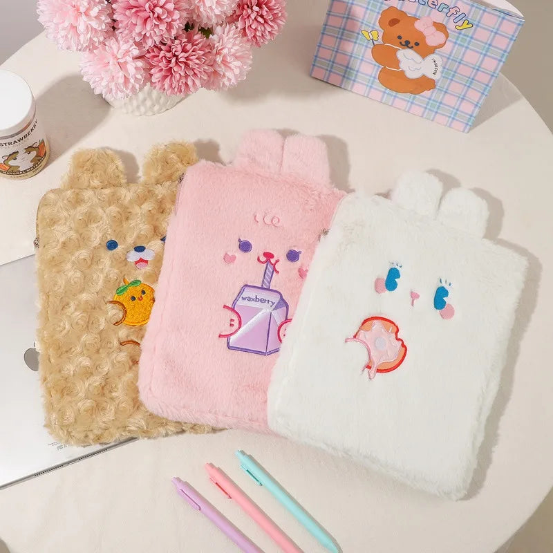Bunny Plush 11-Inch Laptop Sleeve Case Soft Travel Bag