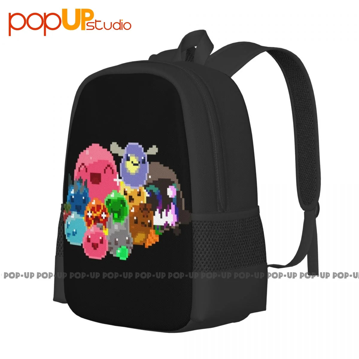 Slime Rancher 8 Bit Slimes Tarr Video Game Backpack Large Capacity