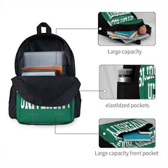 Slippery Rock College Font Curved Backpacks