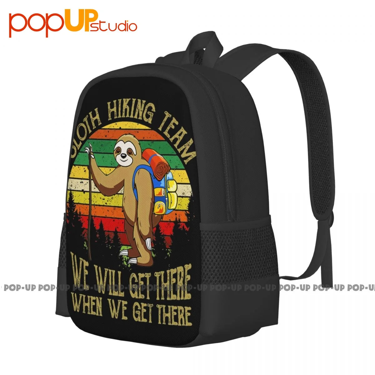 Sloth Lover Hiking Traveling Backpack Large Capacity Beach Bag