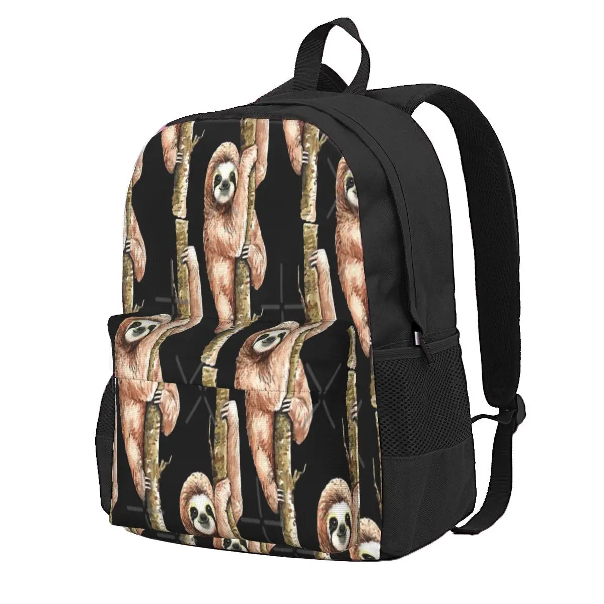 Sloth On A Tree Backpacks Men's Backpacks Bags For Women Reusable