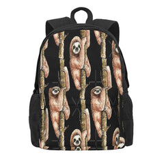 Sloth On A Tree Backpacks Men's Backpacks Bags For Women Reusable