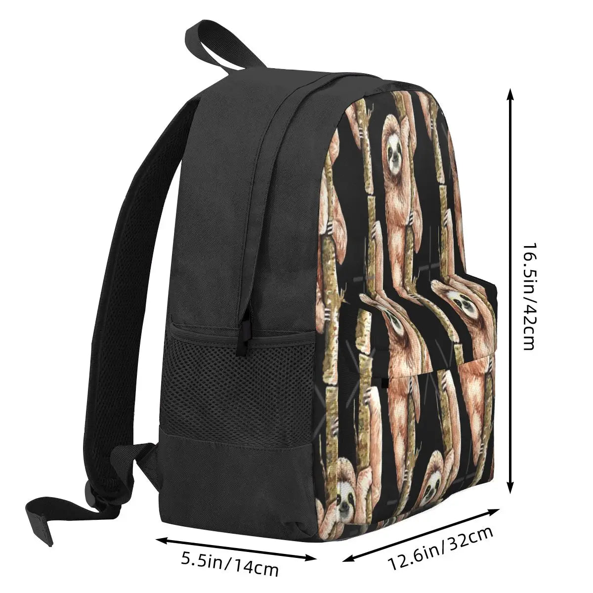 Sloth On A Tree Backpacks Men's Backpacks Bags For Women Reusable