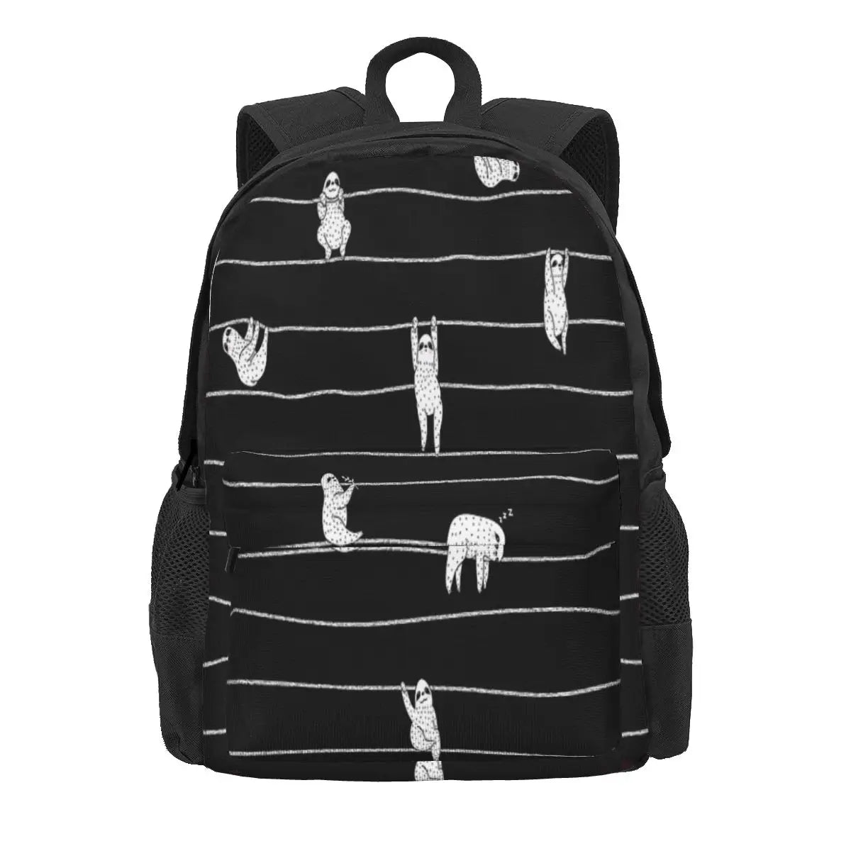 Sloth Stripe Backpacks Men's Backpacks Bags For Women Zipper