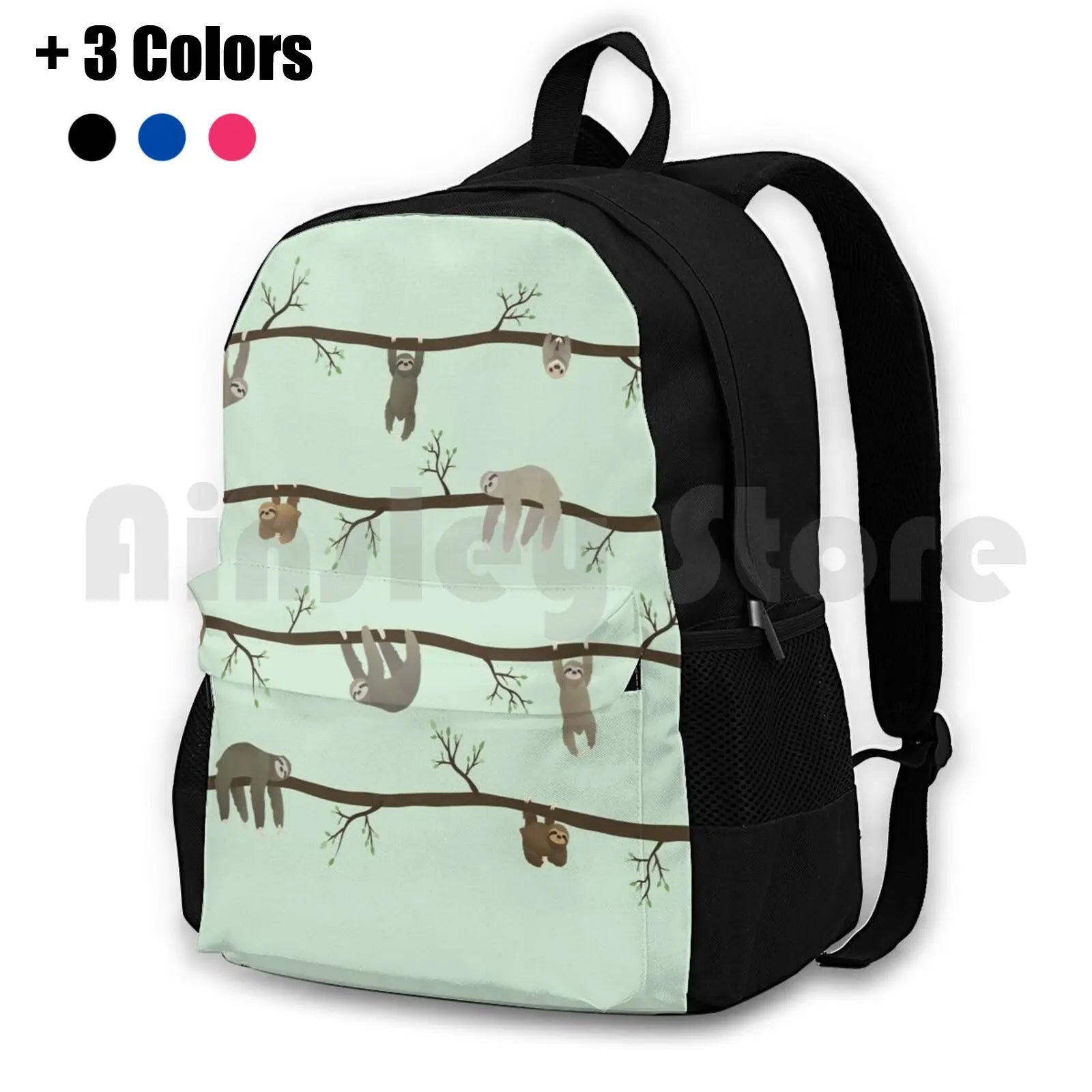 Sloths Outdoor Hiking Backpack Waterproof Camping Travel Sloth Sloths Animal...