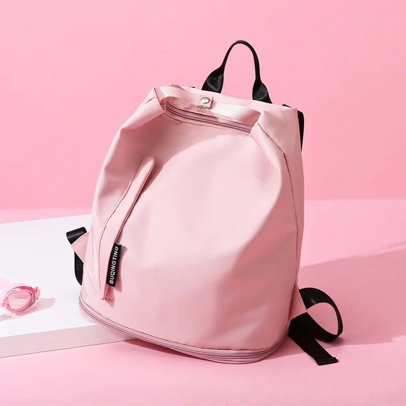 Small Waterproof Backpack Dry Wet Separation Sports Bag