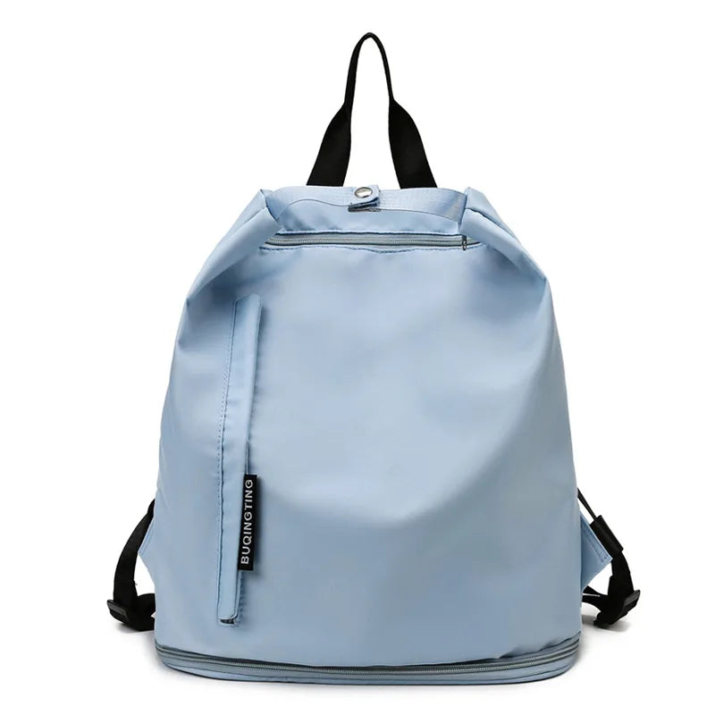 Small Waterproof Backpack Dry Wet Separation Sports Bag