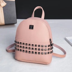 Small Backpack Women's Shoulder Bags PU Leather Bag School Bags
