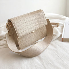 Wide Band Western Stone Pattern Shoulder Bag