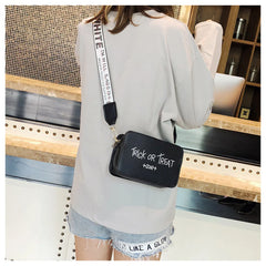 Small Bag Women's Broadband One Shoulder Messenger Bag Joker Small Square Bag