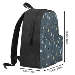 Personalised Zip Backpack with Pockets for Men and Women