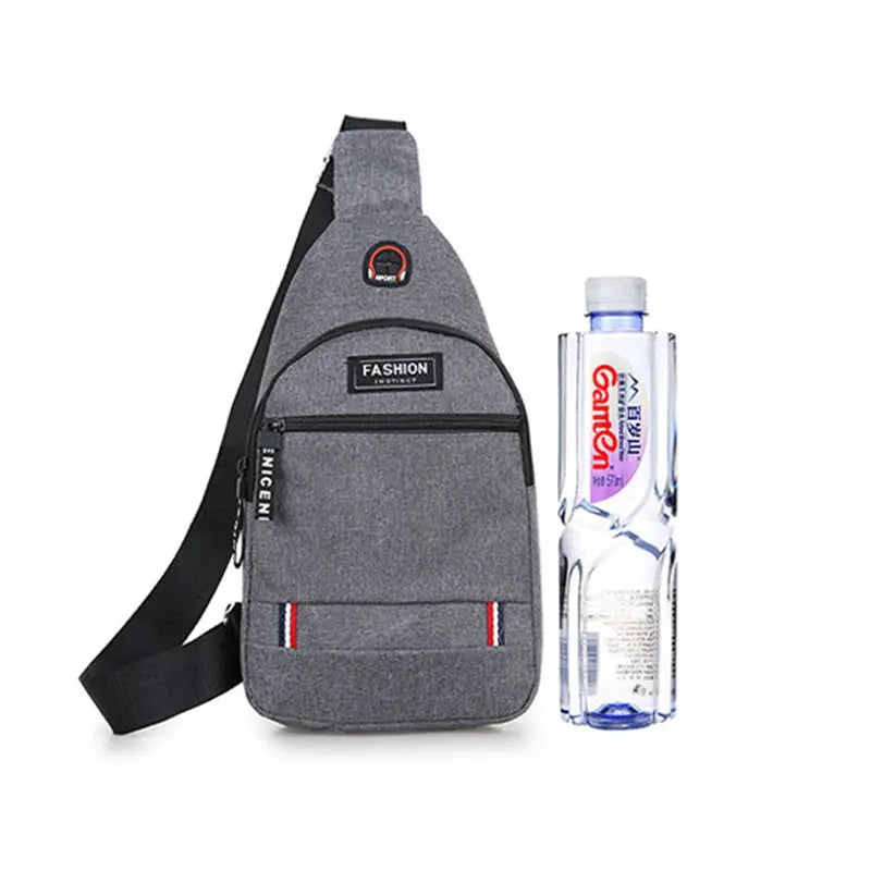 Canvas Chest Pack Crossbody Bag Hip Hop Streetwear Fanny Pack