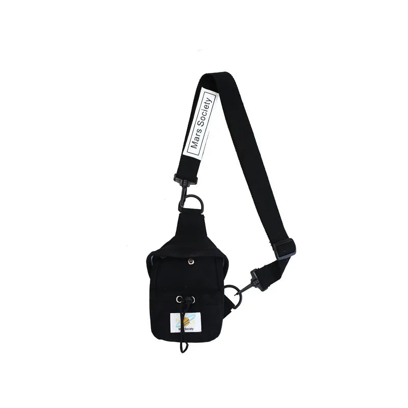 Canvas Chest Pack Crossbody Bag Streetwear Fanny Pack