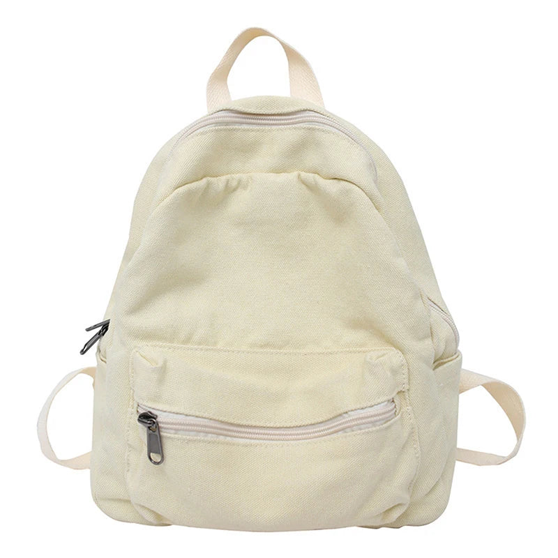 Small Canvas Vintage Backpack Unisex Men Women Bags For Teens