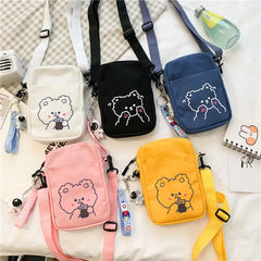 Small Canvas Crossbody Bag for Women