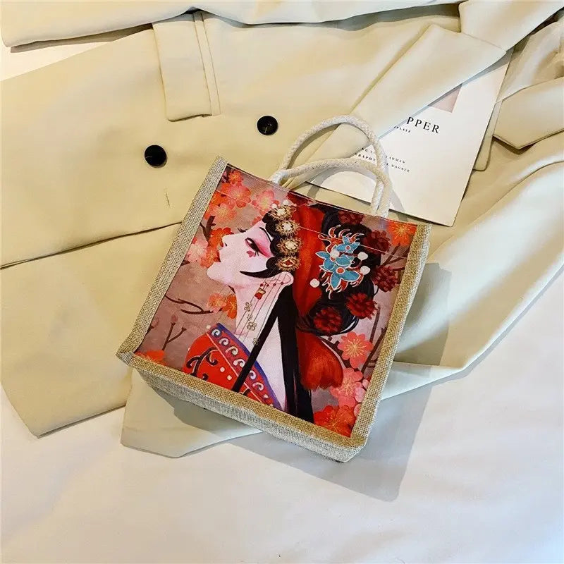 Small Canvas Shoulder Bag Casual Tote Female Eco Friendly Handbag