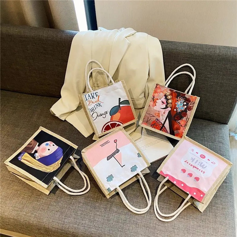 Small Canvas Shoulder Bag Casual Tote Female Eco Friendly Handbag