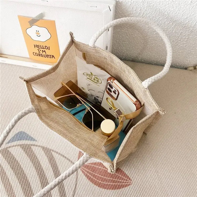 Small Canvas Shoulder Bag Casual Tote Female Eco Friendly Handbag