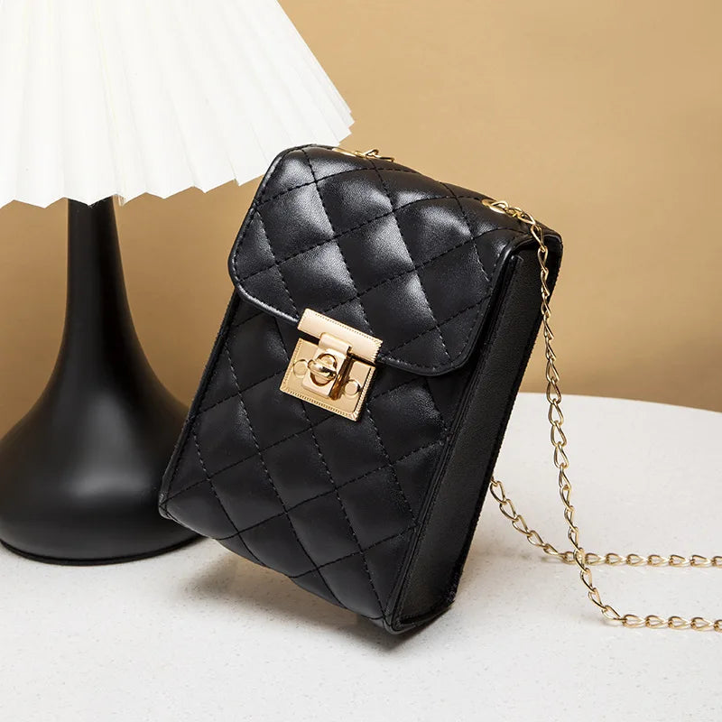 Small Crossbody Bag for Women Mini Flap Shoulder Bag All-match Ladies Clutch Pur