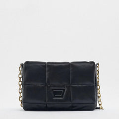 Small Women's Solid Chain Shoulder Bag Vintage Handbag