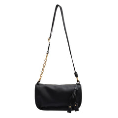 Vintage Leather Crossbody Bag Wide Belt Handbag