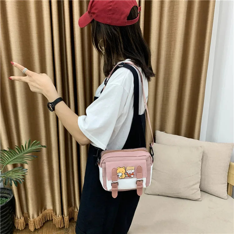 Small Messenger Bag Student Mini Crossbody Bags Mobile Phone Packs Shoulder Bag