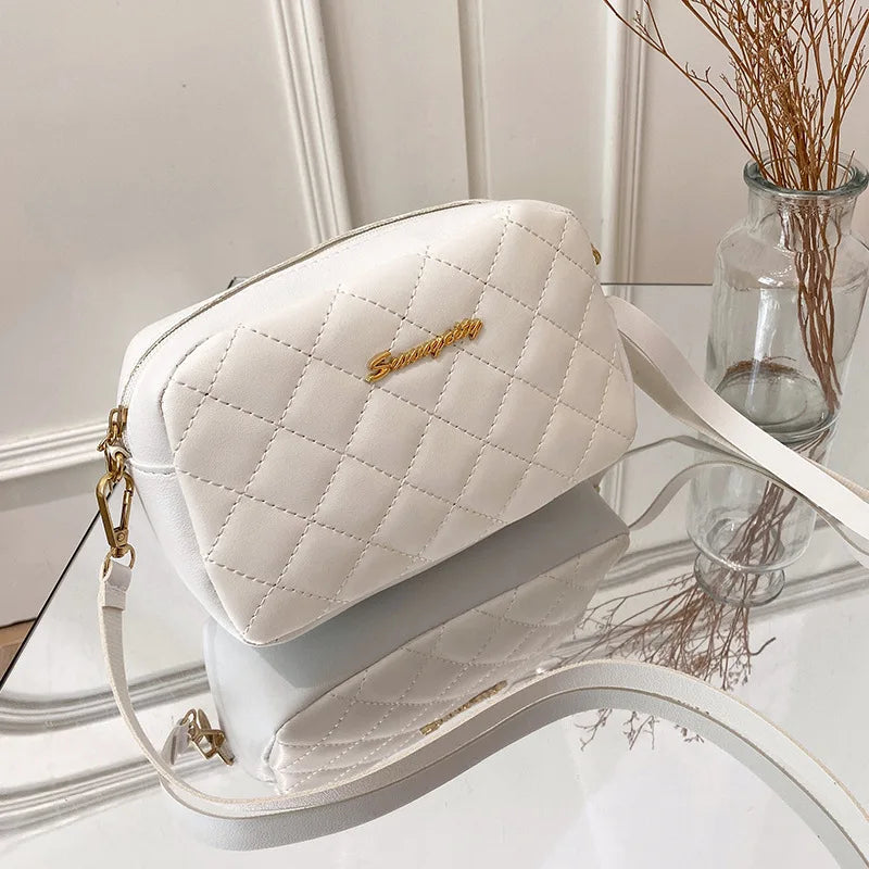 Embroidered Tassel Camera Shoulder Bag for Women