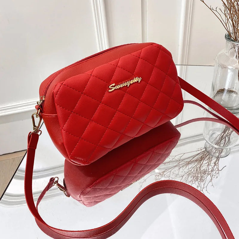 Embroidered Tassel Camera Shoulder Bag for Women