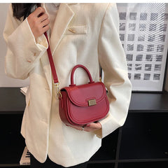 Retro Fall Winter Saddle Shoulder Purses Handle Clutch Women Bags