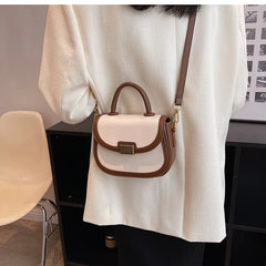 Retro Fall Winter Saddle Shoulder Purses Handle Clutch Women Bags