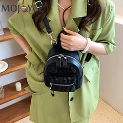 Rhinestone Backpack Women Crystal Shoulder School Bags Storage Tote